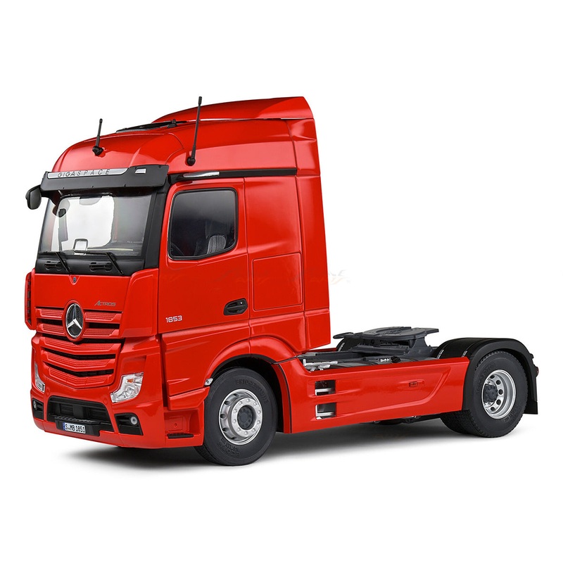 2019 Mercedes-Benz Actros Red 1:24 Solido licensed diecast scale model truck collectible