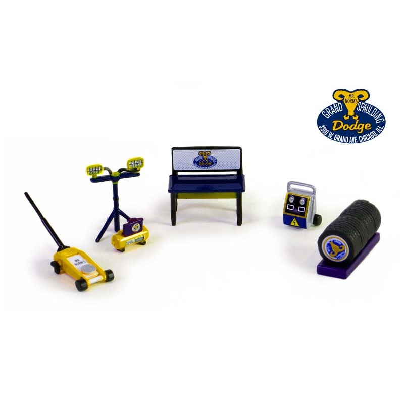 Mr. Norm's Auto Body Shop - (Shop Tool Accessories Series 6) Diecast 1:64 Scale Models - Greenlight 16200B