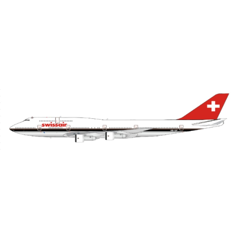 XX40281 | JC Wings 1:400 | Boeing 747-300 Swissair Polished HB-IGF