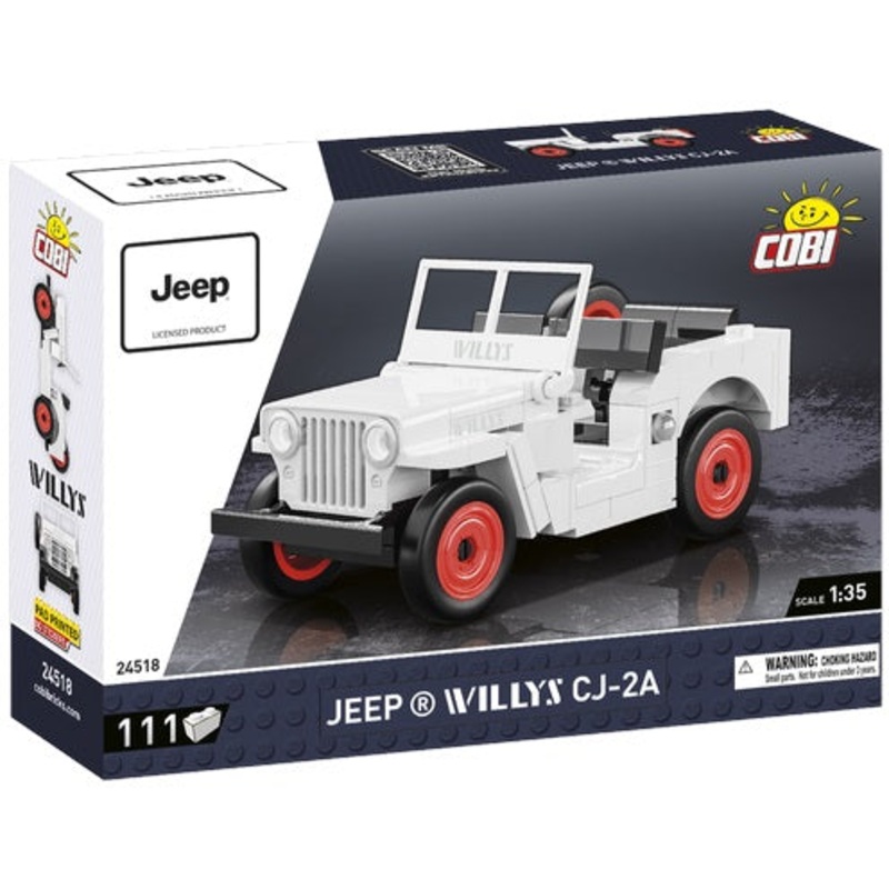 111pc Jeep Willys CJ-2A White