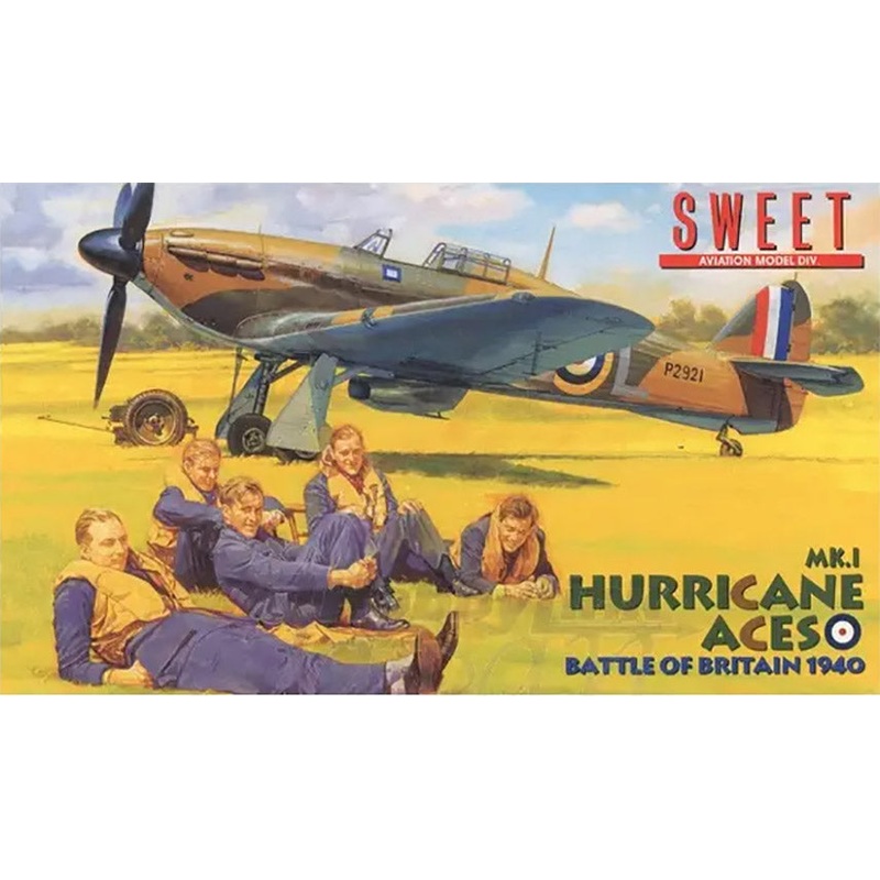 Sweet 1/144 British Hurricane Mk.I Aces (2) No.4 14104