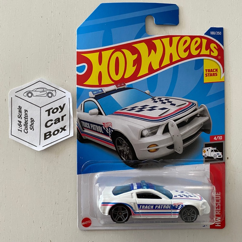 SALE - 2022 HOT WHEELS #188 - Ford Mustang GT Concept (White #4 HW Rescue - Long Card) B00