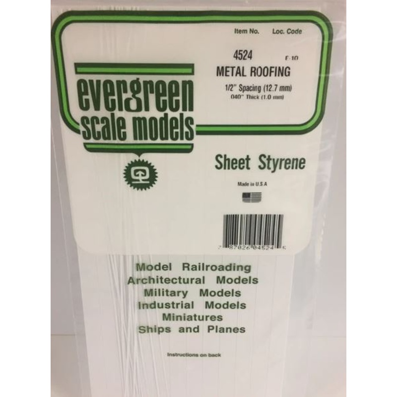 Evergreen 4524 .40" x .500" Standing Seam Roofing