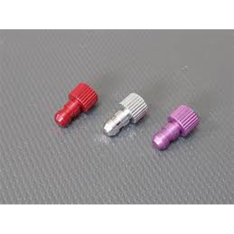 aluminium fuel line plug purple
