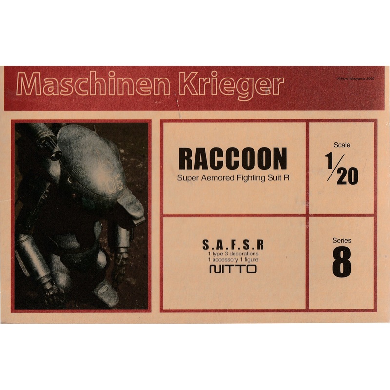 Nitto Maschinen Krieger 1/20 Raccoon Super Armored Fighting Suit R 24111