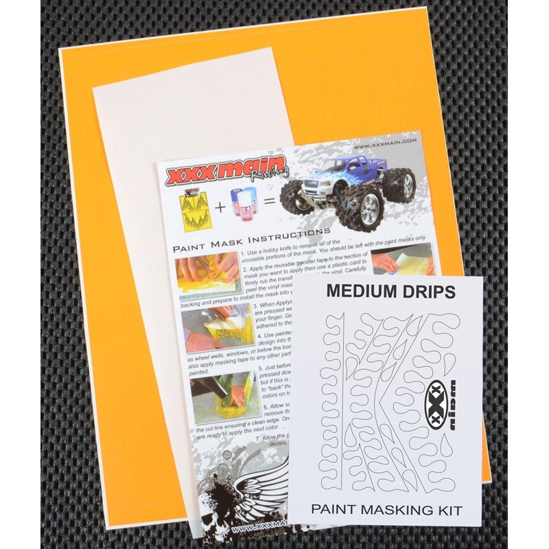 XXX Main Racing - Medium Drips Paint Mask
