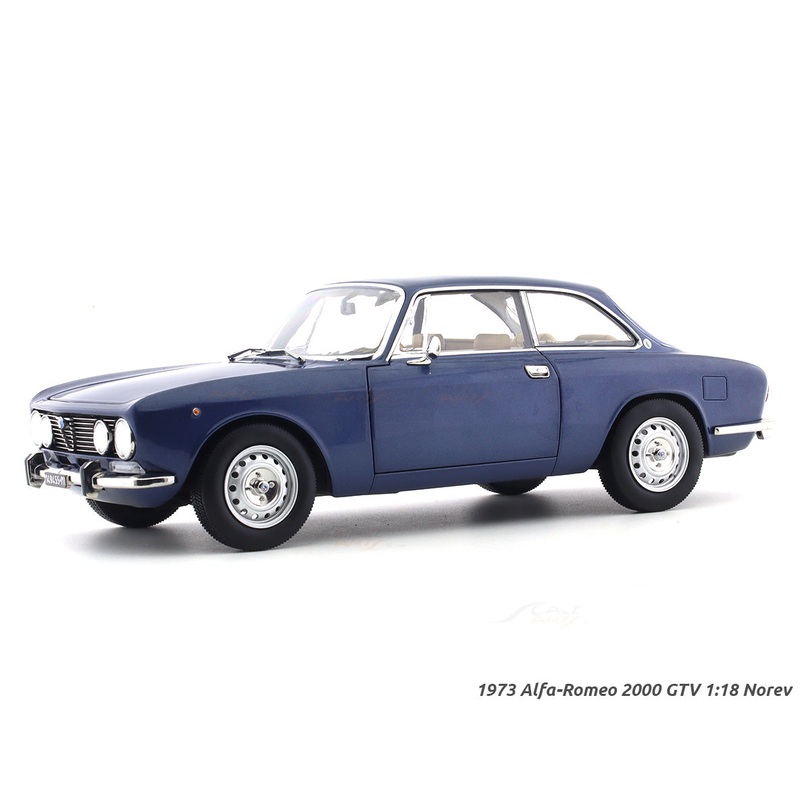1973 Alfa-Romeo 2000 GTV Blue 1:18 Norev diecast scale model car collectible