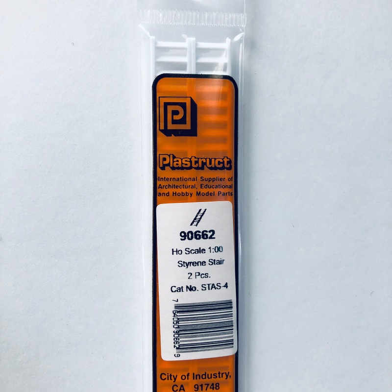 Plastruct 90662 Styrene Stairs HO Scale x 5" (2)