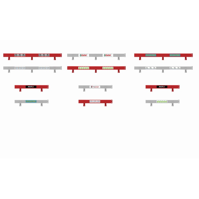Scalextric Crash Barriers With Stickers | 2022 Catalogue (SCA C8191)
