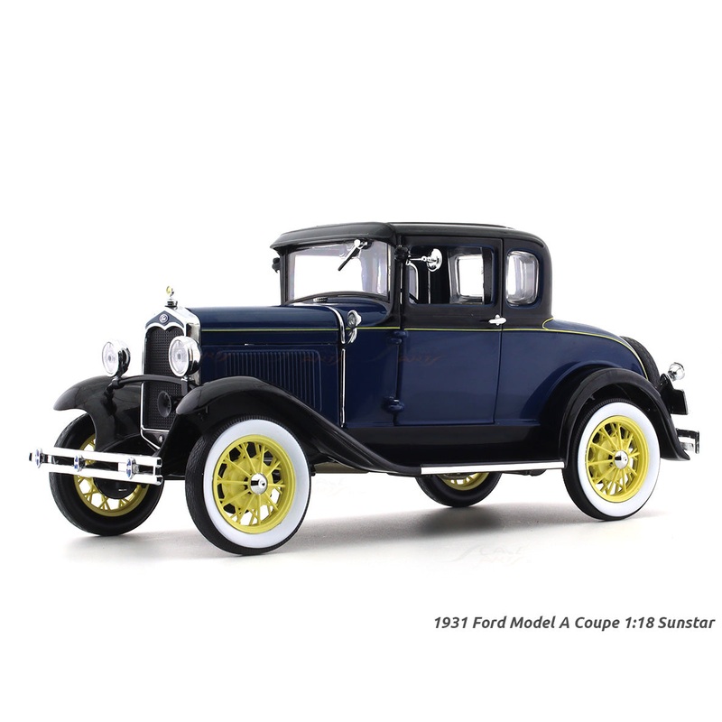 1931 Ford Model A Coupe blue 1:18 Sunstar diecast Scale Model collectible