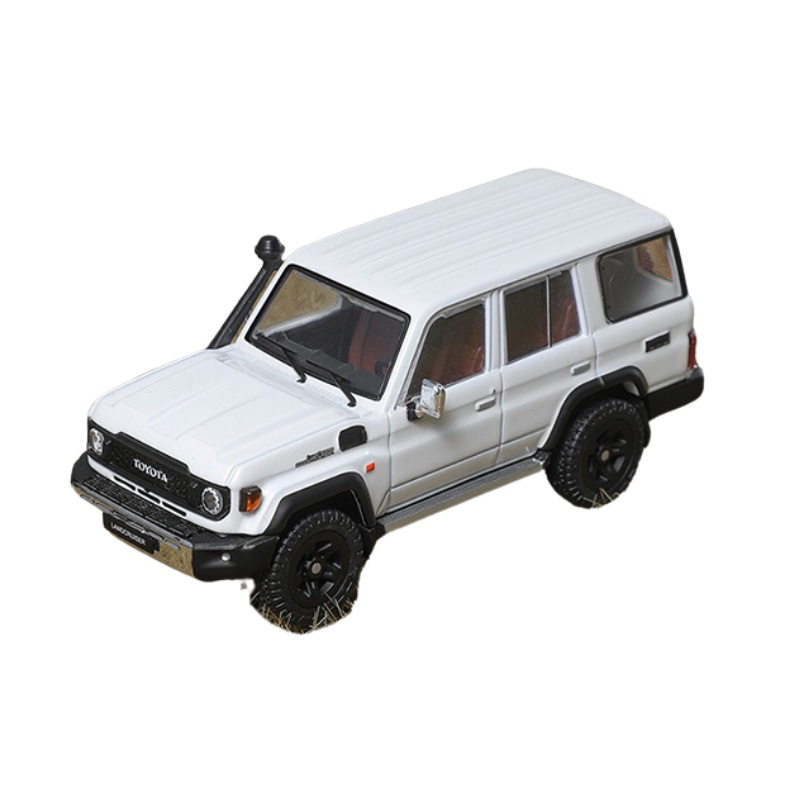 Toyota Land Cruiser (J76) 2023 RHD  White Diecast 1:64 Scale Model - GCD KS-081-472