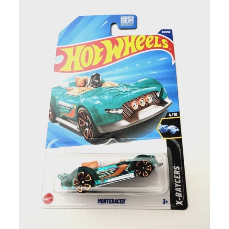 Hot Wheels Monteracer Green #63 63/250 - 2025 X-Raycers fast ontrack
