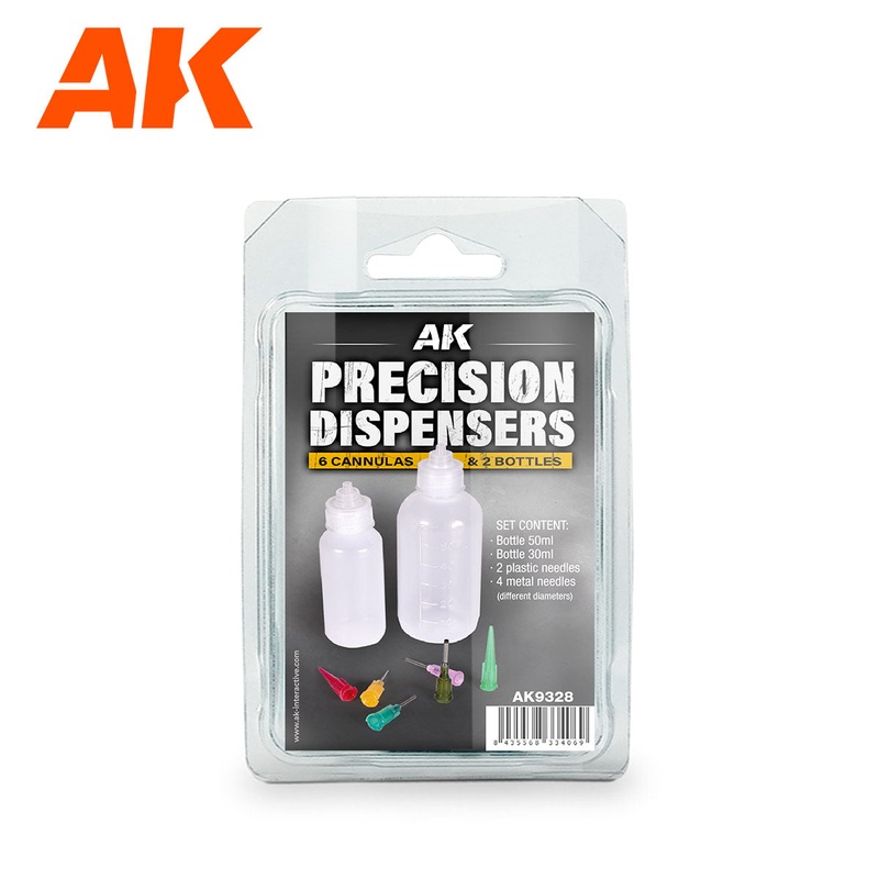 AK Interactive AK9328 Precision Dispensers 6 Needles and 2 Bottles