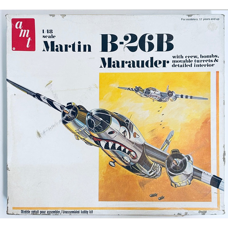 AMT 1/48 USAF Martin B-26B Marauder VINTAGE KIT 7002C