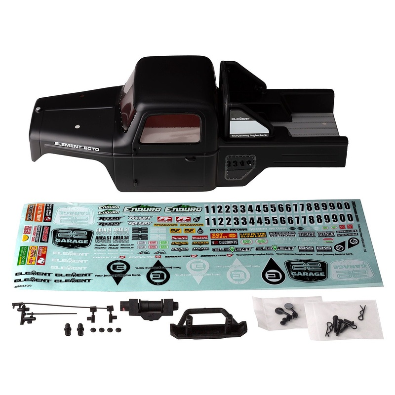 Team Associated - Enduro Ecto Black Body Set, Painted