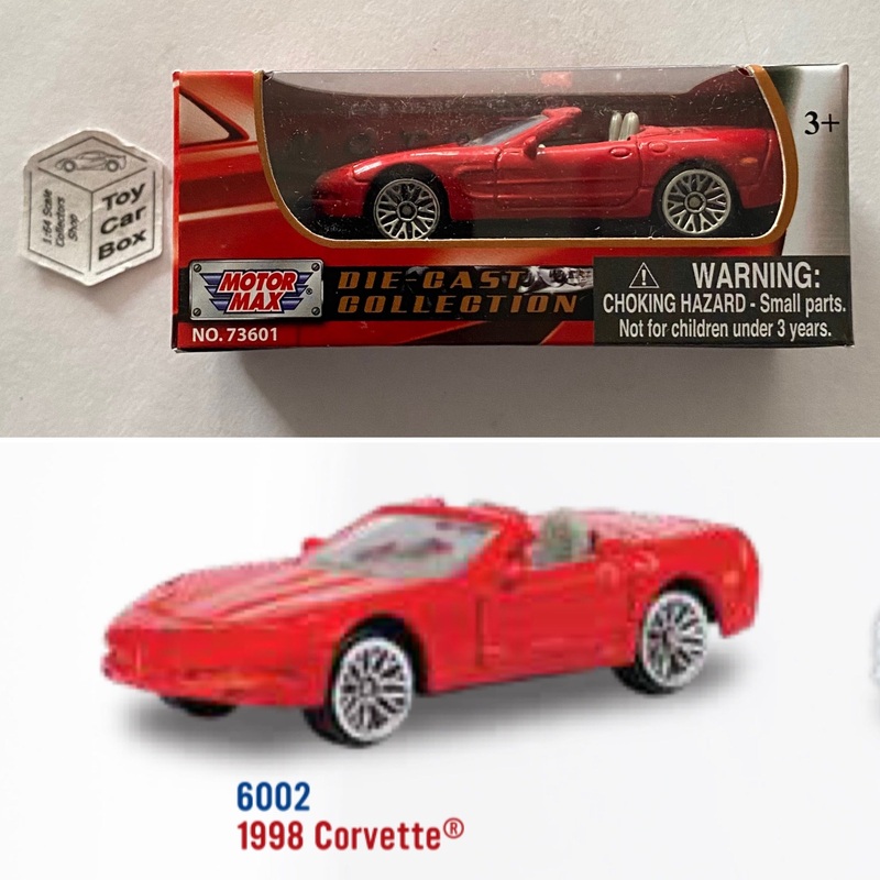 MOTORMAX - 1998 Chevy Corvette C5 Convertible (Red - 3 Series / 1:64*) B48g