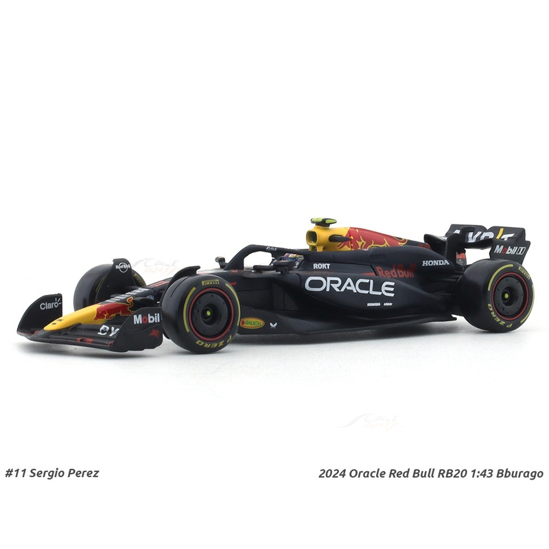 2024 Oracle Red Bull RB20 No. 11 Sergio Perez 1:43 Bburago Formula 1 diecast scale model car