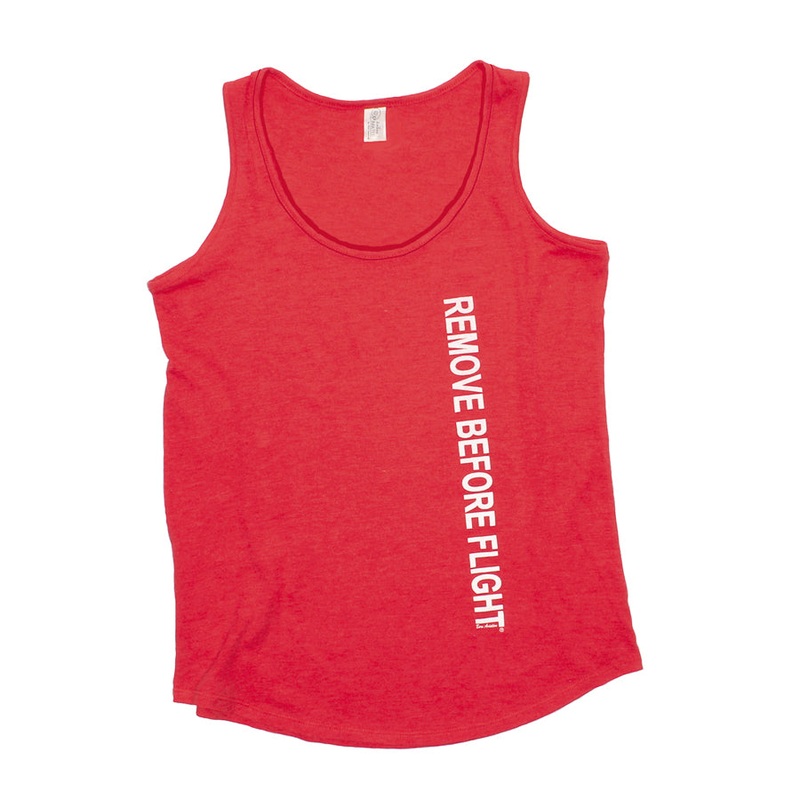 REMOVE BEFORE FLIGHT Ladies Tank Top Medium