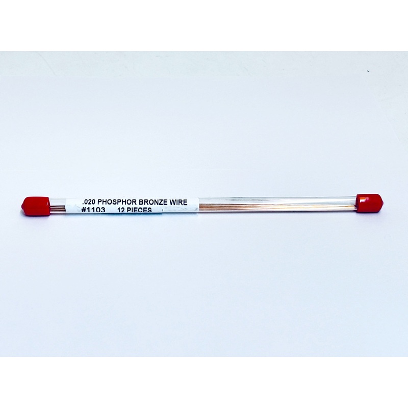 Tichy Train Group #1103 Phosphor Bronze Wire 0.020" x 8" (12)