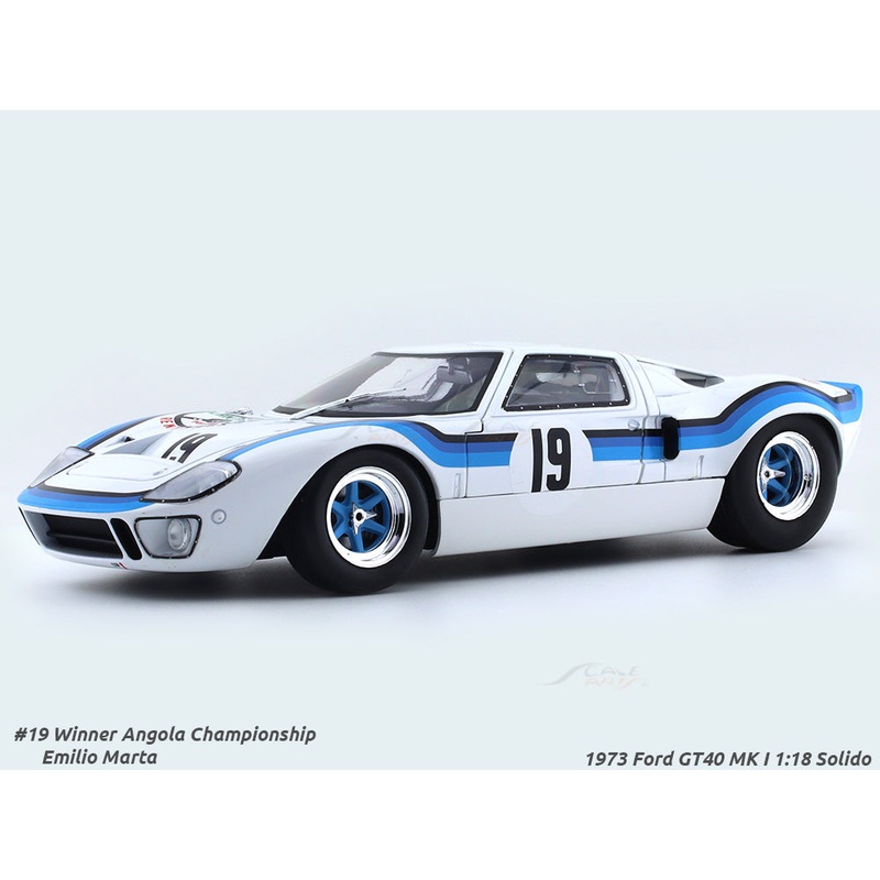1973 Ford GT40 MK I Angola Championship 1:18 Solido diecast Scale Model collectible