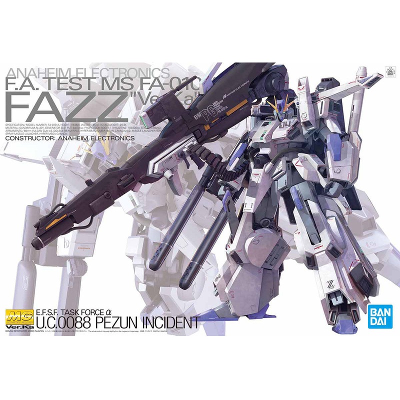 Bandai 1/100 MG 1/100 FAZZ Ver.Ka 5058880 COMING SOON
