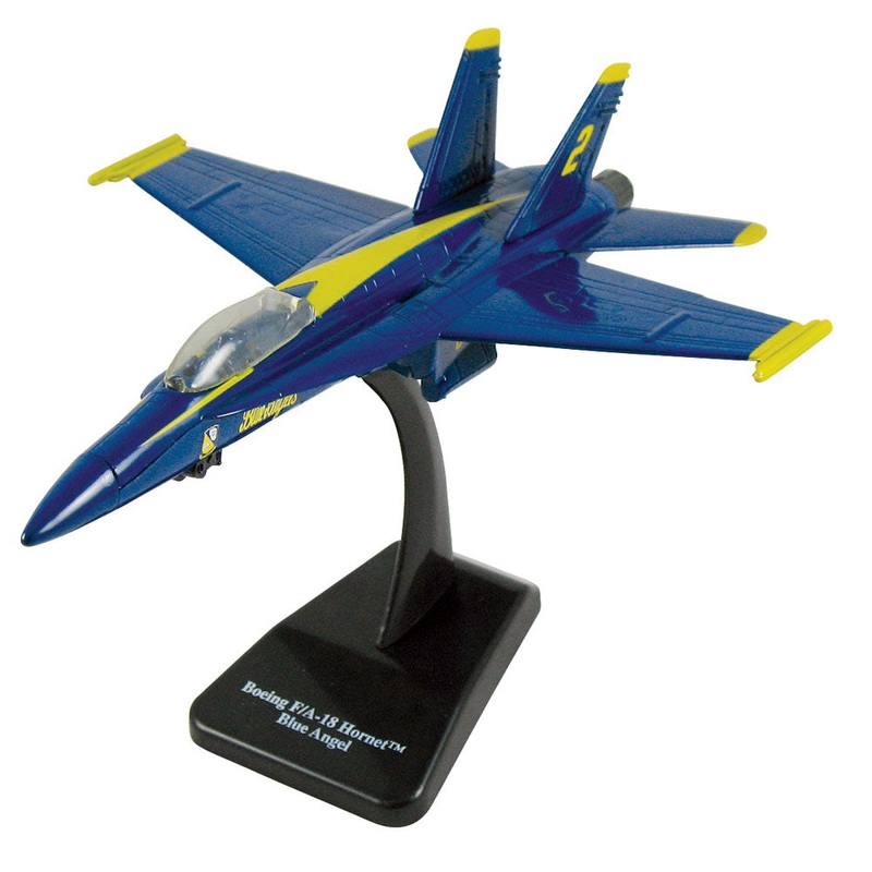SMITHSONIAN InAir E-Z Build Model Kit - F-18 Hornet Blue Angels - 1:72 Scale