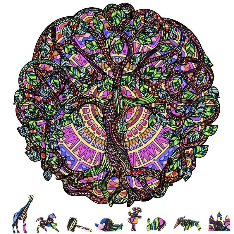 ZenChalet Puzzles - Tree of Life Wooden Puzzle, 200 Pcs