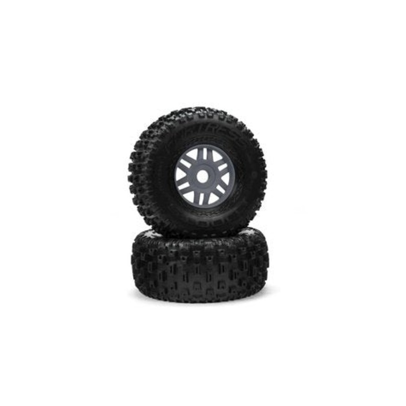 "dBoots 'Fortress' Tyre Set Glued Gun Metal (Pair)
