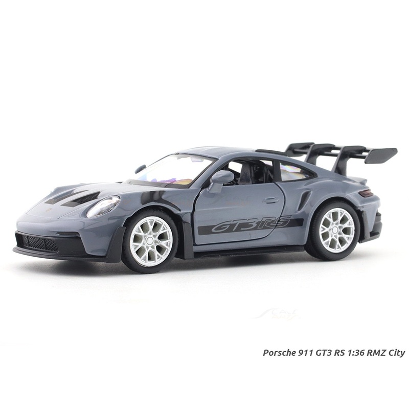 Porsche 911 GT3 RS Grey 1:33-42 RMZ City licensed pull back car scale model