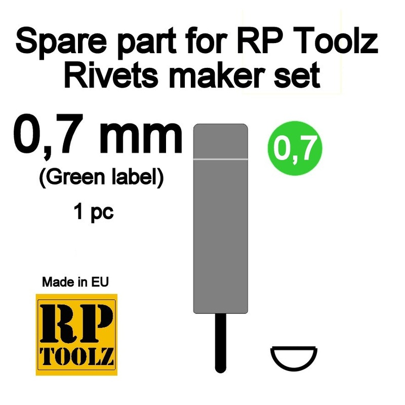 RP Toolz RP-RV-SP07 Rivets maker set - Replacement part 0,7mm