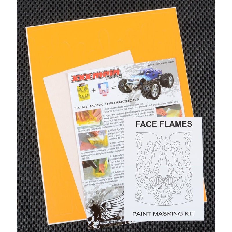XXX Main Racing - Face Flames Paint Mask