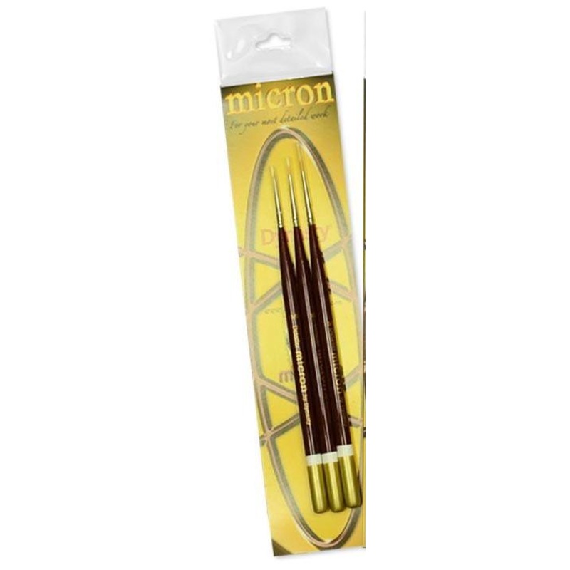 Dynasty Micron Paint Brush Paint Brush Set #1  5/0 - 10/0 - 15/0 Detailers 26675