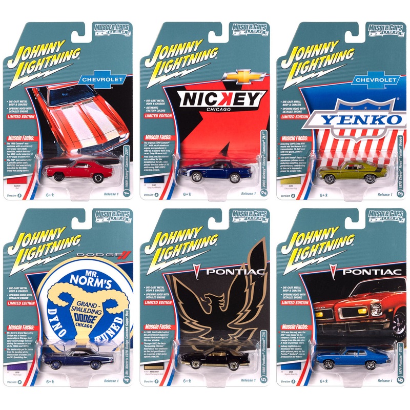 "PRE-ORDER" Johnny Lightning Muscle Cars USA 2025 Release 1 Set B (6-Car Sealed Case) 1:64 Diecast (DUE NOVEMBER 2025)