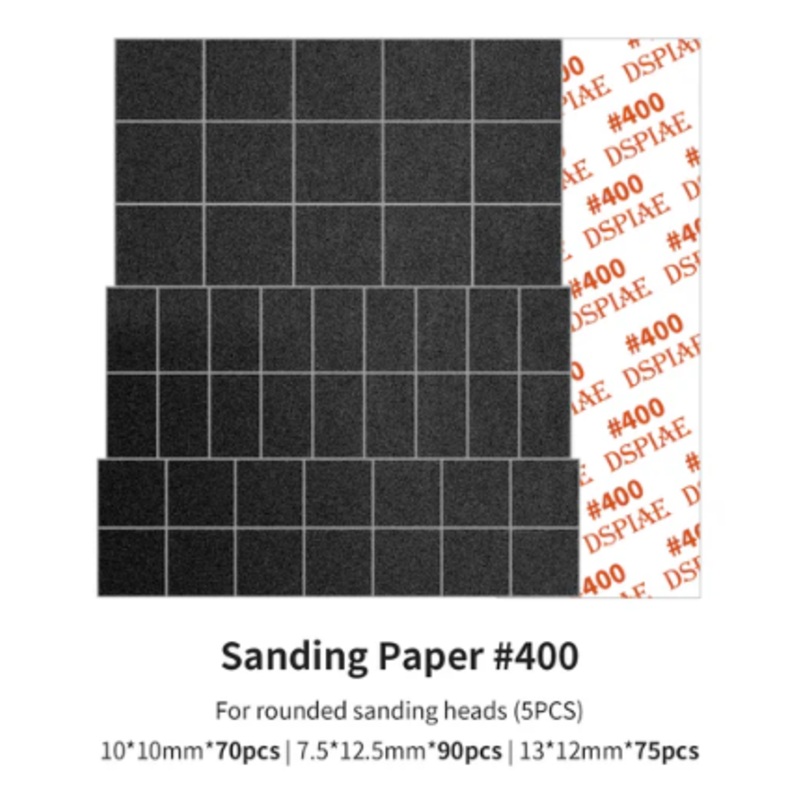 Dspiae MSP-ES04  Reciprocating Sanding Tool Sanding Paper #400 Grit (5)