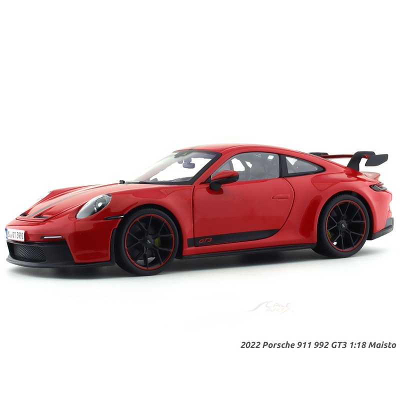 2022 Porsche 911 992 GT3 Red 1:18 Maisto diecast Scale Model collectible Premier