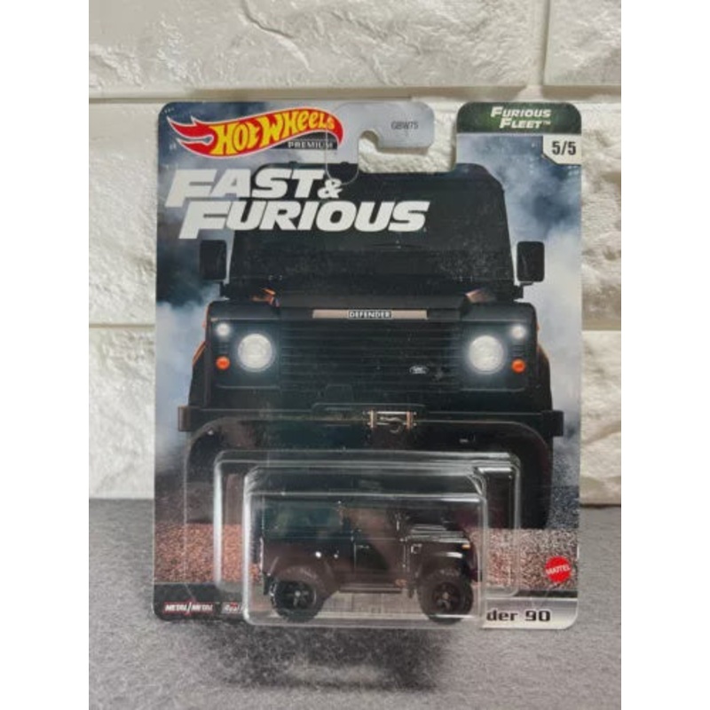 Hot Wheels Premium Fast & Furious Land Rover Defender 90 5/5 Furious Fleet Black