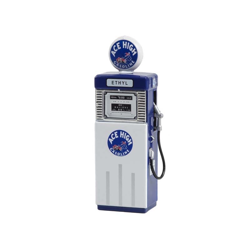 1951 Wayne 505 Gas Pump - Ace High Gasoline (Vintage Gas Pumps Series 14) Diecast 1:18 Scale Model - Greenlight 14140B