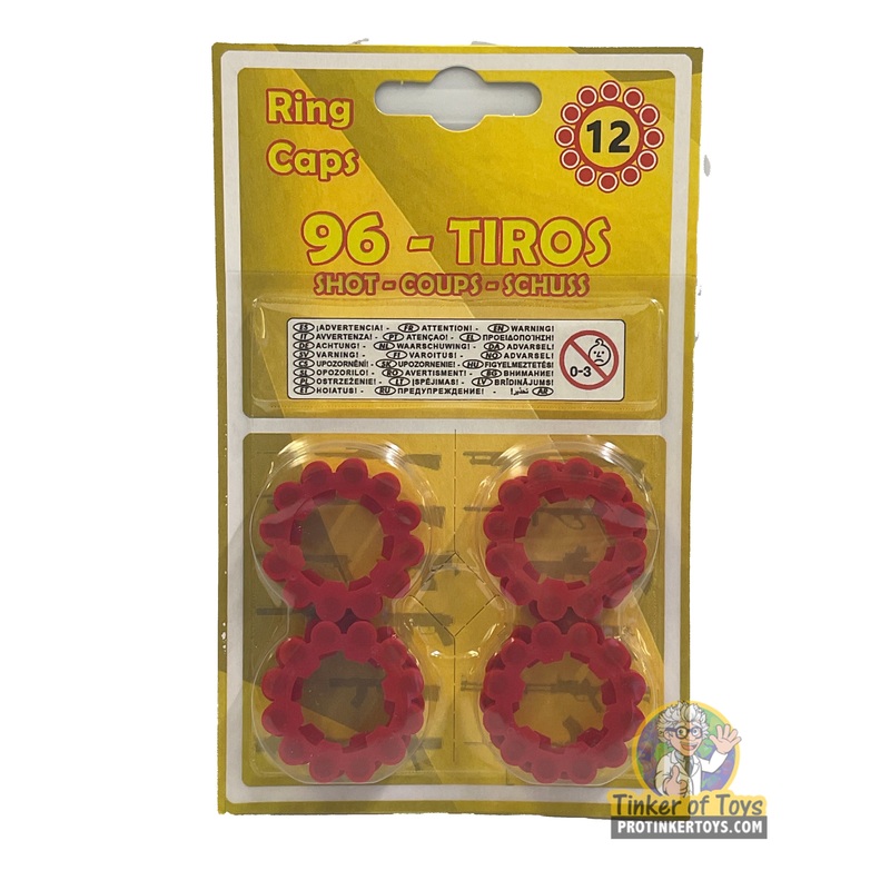 12 Shot Ring Caps 96 Single Action Shots | 96/14 | Gonher 1 Pack 12 Shot Ring Caps 72