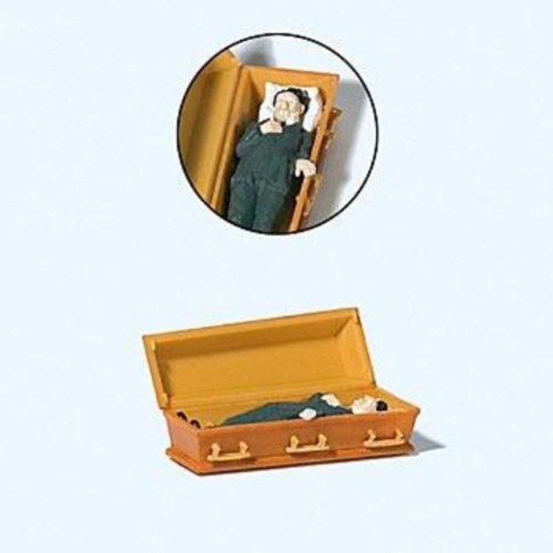Preiser 1/87 HO Male Vampire in Coffin 29111
