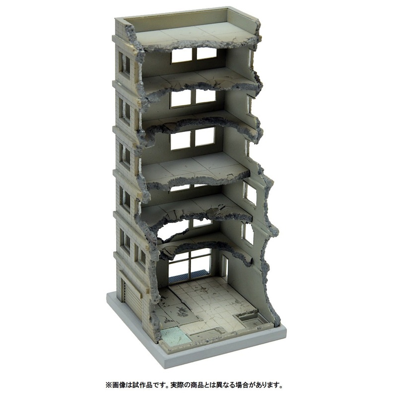 Tomytec 1/144 Dio-Com Destroyed Building A DCM02