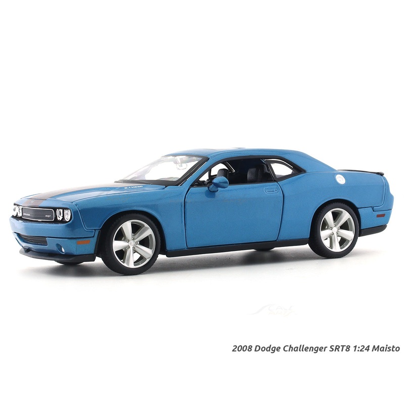 2008 Dodge Challenger SRT8 blue 1:24 Maisto licensed diecast Scale Model car