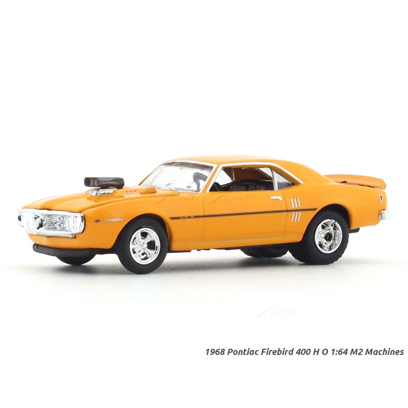 1968 Pontiac Firebird 400 H O orange 1:64 M2 Machines licensed diecast scale model car 11228-118