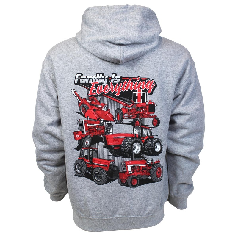 Youth IH Family is Everything Grey Hooded Sweatshirt Grey Large