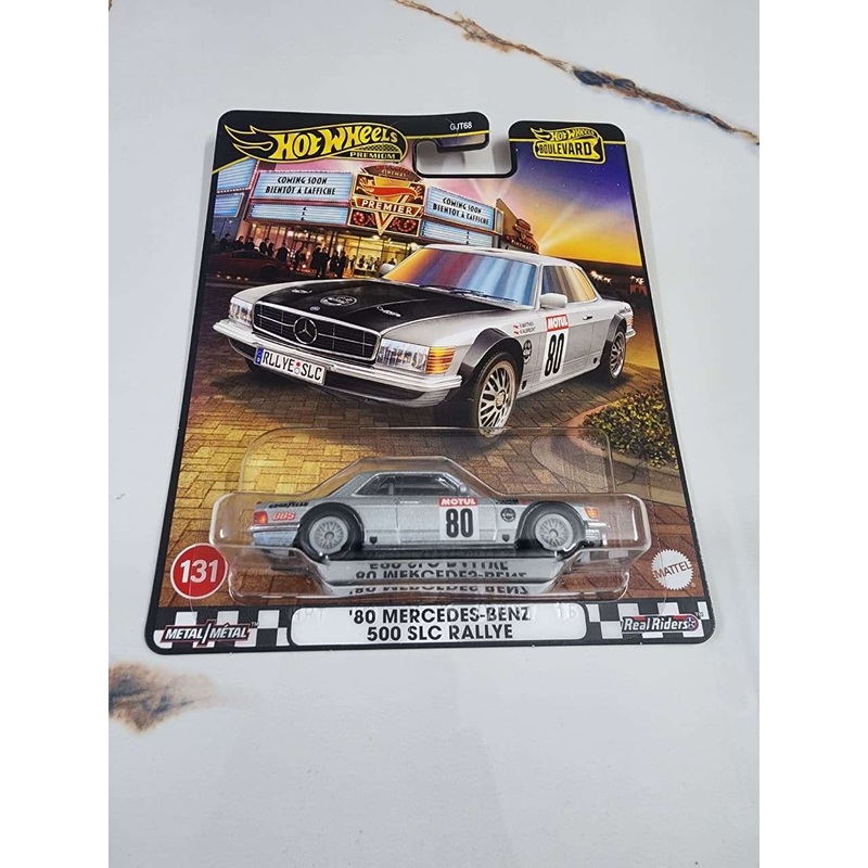 Hot Wheels Premium Boulevard '80 Mercedes-Benz 500 SLC Rallye  Boulevard Collection Premium 1:64 Scale