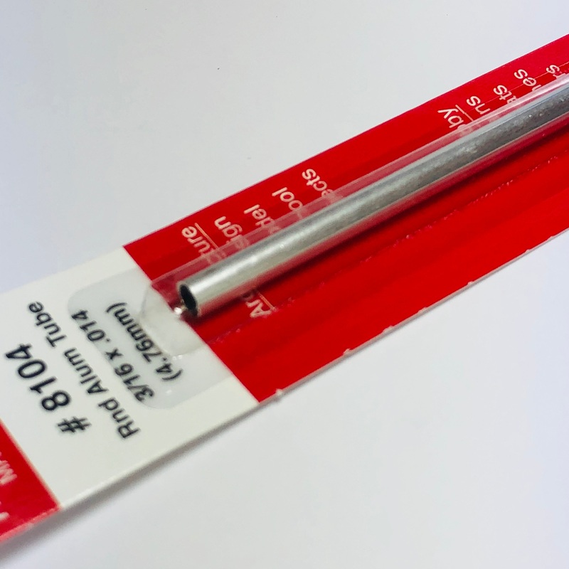 K&S 8104 Aluminum Tube 3/16" x 12"