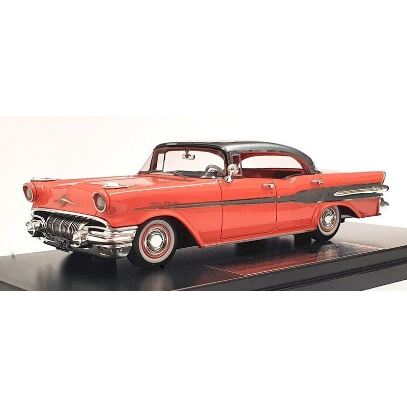 1/43 1957 Pontiac Star Chief 4 Door Carib Coral