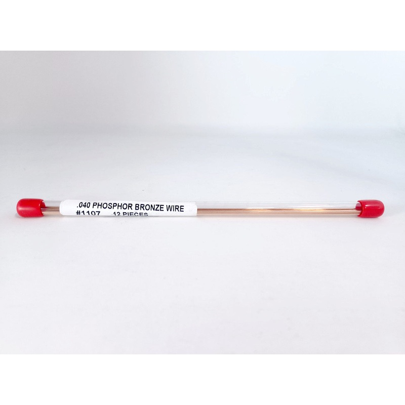 Tichy Train Group #1107 Phosphor Bronze Wire 0.040" x 8" (12)