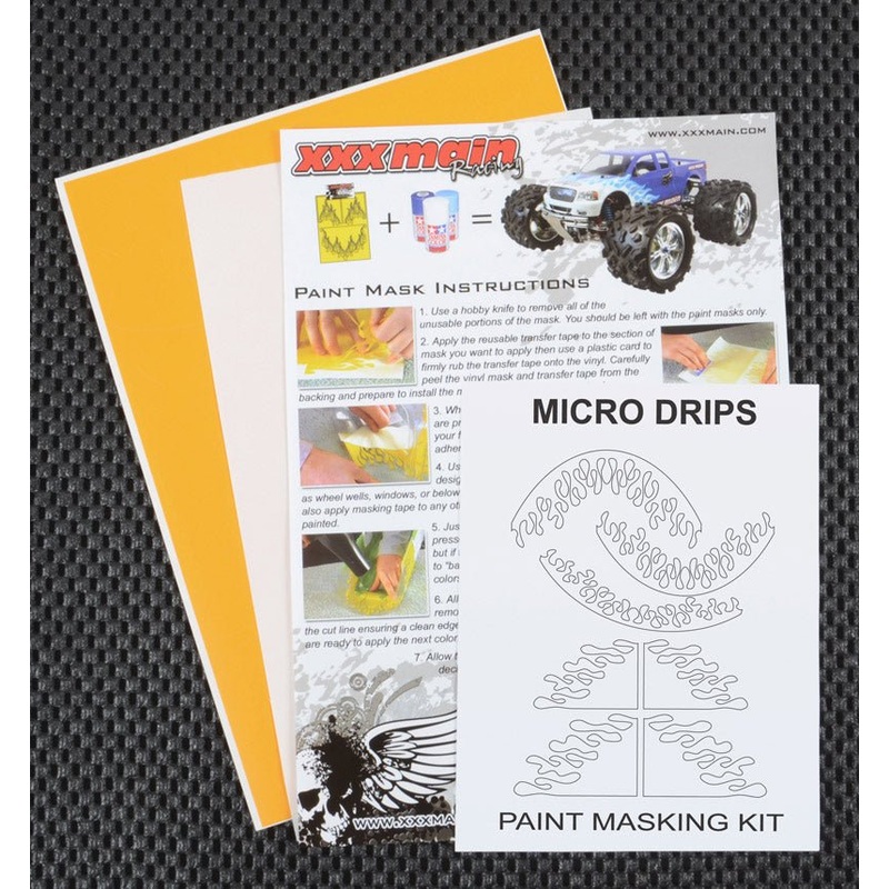 XXX Main Racing - Micro Drips Paint Mask