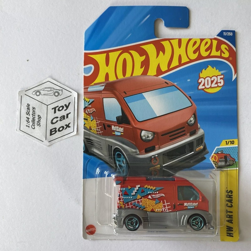 SALE - 2025 HOT WHEELS #11 - Kei Swap (Red #1 HW Art Cars - Long Card) B00
