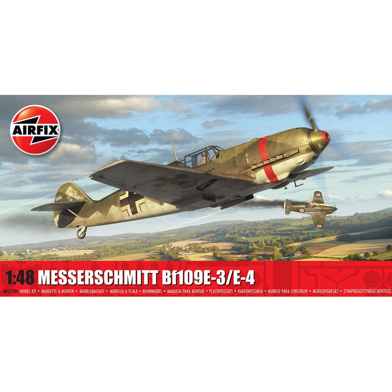 A05120C | Airfix 1:48 |  Airfix kit - Messerschmitt BF-109E-3/E-4 Luftwaffe